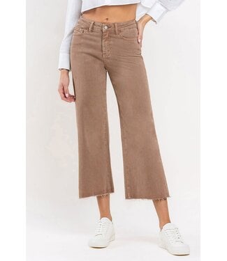 Stella High Rise Crop Wide Leg Jeans