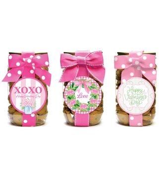 Cookie Pint Jar Valentine 5 - Sold Individually