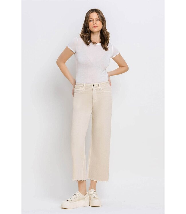 Stella High Rise Crop Wide Leg Jeans