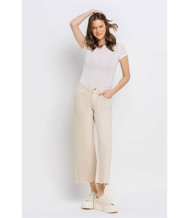 Stella High Rise Crop Wide Leg Jeans