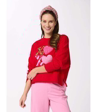 Maleah "Xoxo” Relaxed Sweatshirt