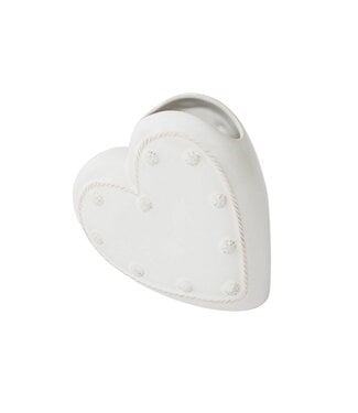 JULISKA Berry & Thread 6" Heart Vase ­ Whitewash