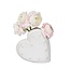 JULISKA Berry & Thread 6" Heart Vase ­ Whitewash