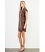 Luna Short Sleeve Suede Cheetah Print Dress