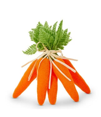 12” Flocked Orange Carrot Bundle