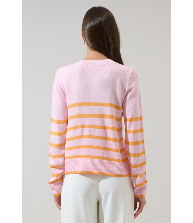 Chantilly Striped Cropped Sweater