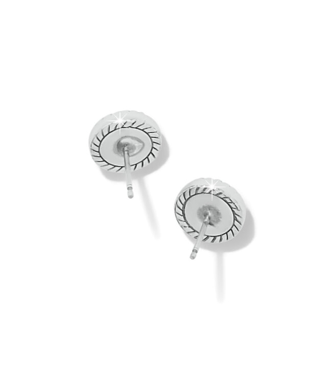 BRIGHTON Illumina Celeste Dome Post Earrings Silver