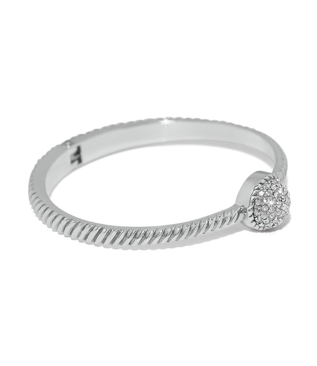 BRIGHTON Illumina Celeste Dome Hinged Bangle Silver