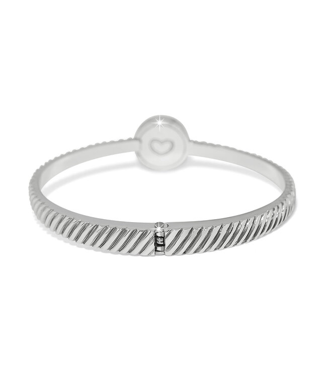 BRIGHTON Illumina Celeste Dome Hinged Bangle Silver