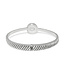 BRIGHTON Illumina Celeste Dome Hinged Bangle Silver