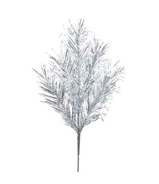 28" Silver Tinsel Spray