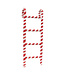 Distressed Paper Mache Candy Cane Stripe Ladder