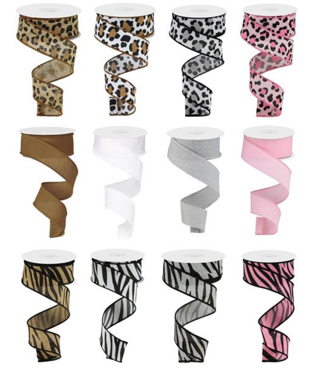1.5"X10yd Leopard Print Ribbon