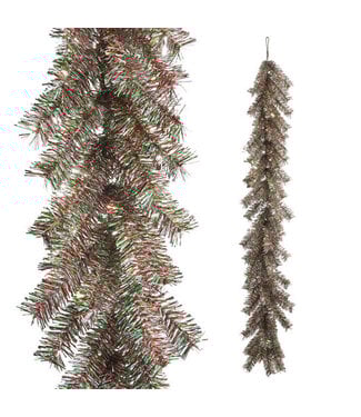 6" Multicolor Tinsel Garland