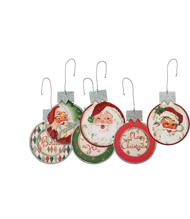 Santa Vintage Ornaments