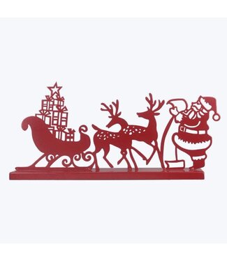 Metal Tabletop Santa/Reindeer Cutout Decor