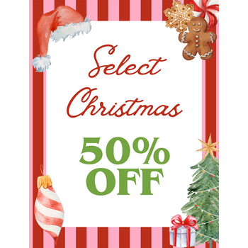 CHRISTMAS SALE 50% OFF