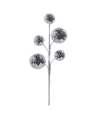 16" Silver Disco Ball Spray