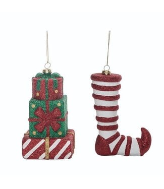 Plastic Striped Ornament