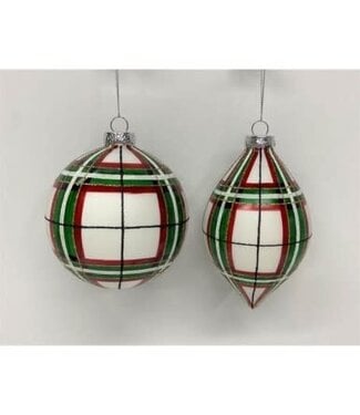 Glass Stripe Ornament