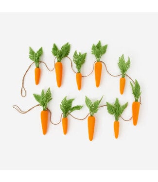108" Flocked Carrot Garland