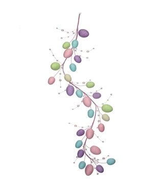 48" Styro with Bead Easter Egg Garland