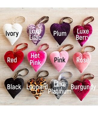 Handmade Velvet Hearts