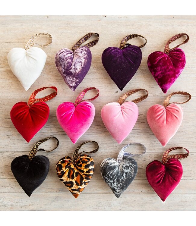 Handmade Velvet Hearts