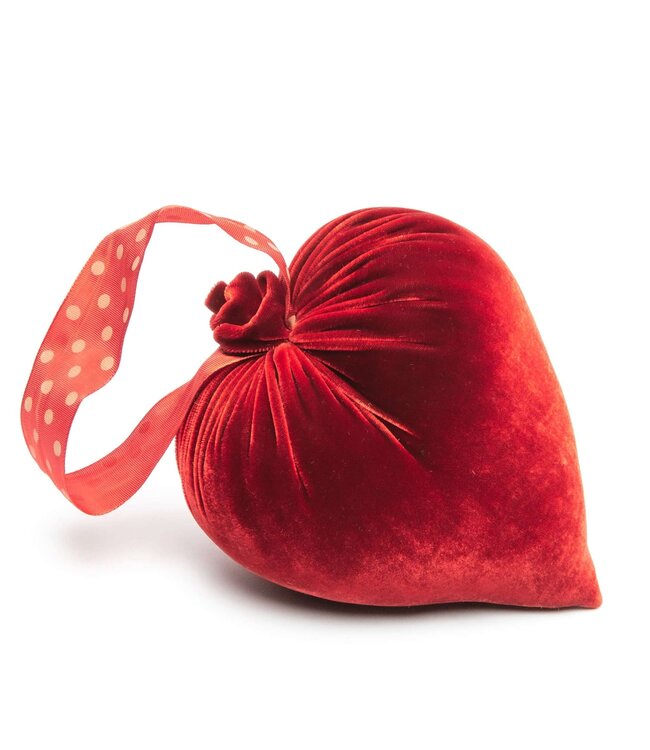 HOT SKWASH Velvet Heart w/Ribbon