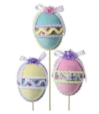 6”  Styro Confection 15” Egg Pick