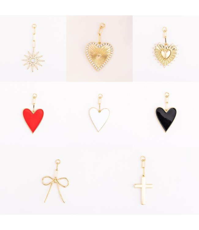 Bag Charm Sweetheart - Sold Individually