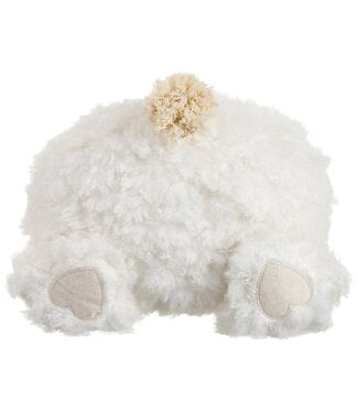 Bunny Butt Plush Pillow White Beige