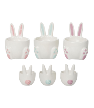 Cer Egg Holder With Real Pom Pom Tail