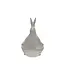 Stoneware Rabbit With Bowl/Planter
