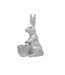 Stoneware Rabbit with Embossed Planter