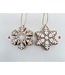 4" Resin Gingerbread Snowflake Ornament - Sold Individually