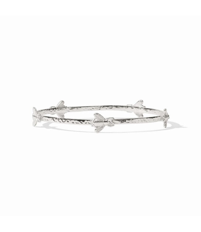 JULIE VOS Bee Bangle Silver