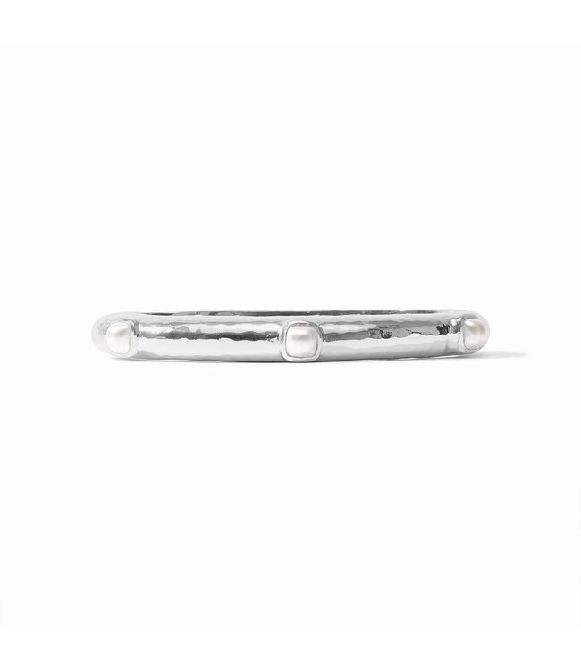 JULIE VOS Catalina Hinge Bangle - Silver