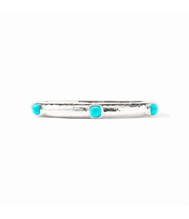 JULIE VOS Catalina Hinge Bangle - Silver
