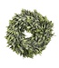 12" Flocked Sage Candle Ring