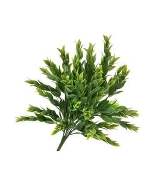 Plastic Ruscus Bush X7 15”