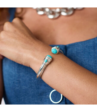 JULIE VOS Cannes Demi Cuff - Silver