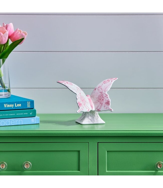 7" Dolomite Butterfly on Pedestal