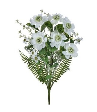 22" Summer Scabosia Bundle - White