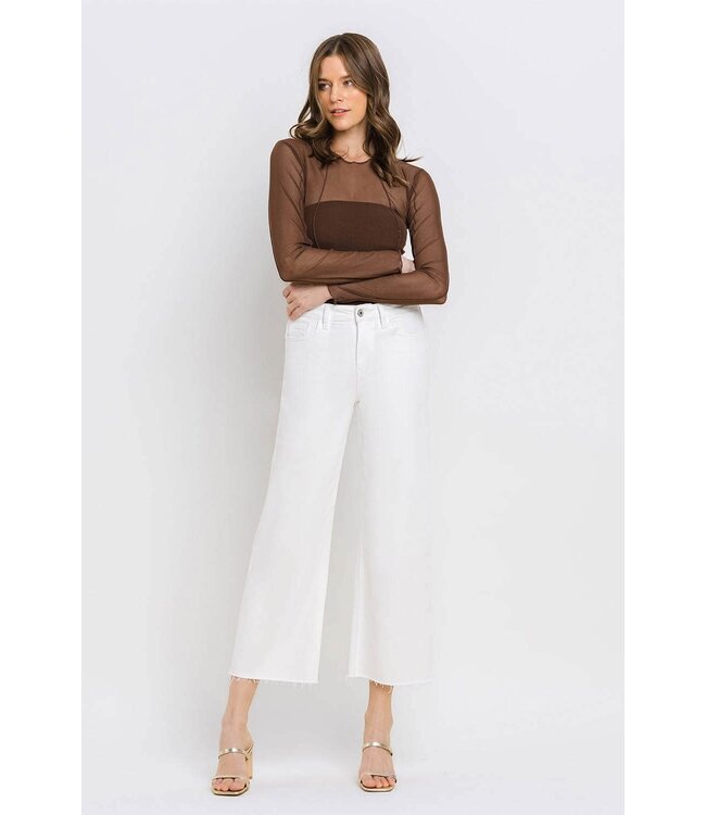 Stella High Rise Crop Wide Leg Jeans