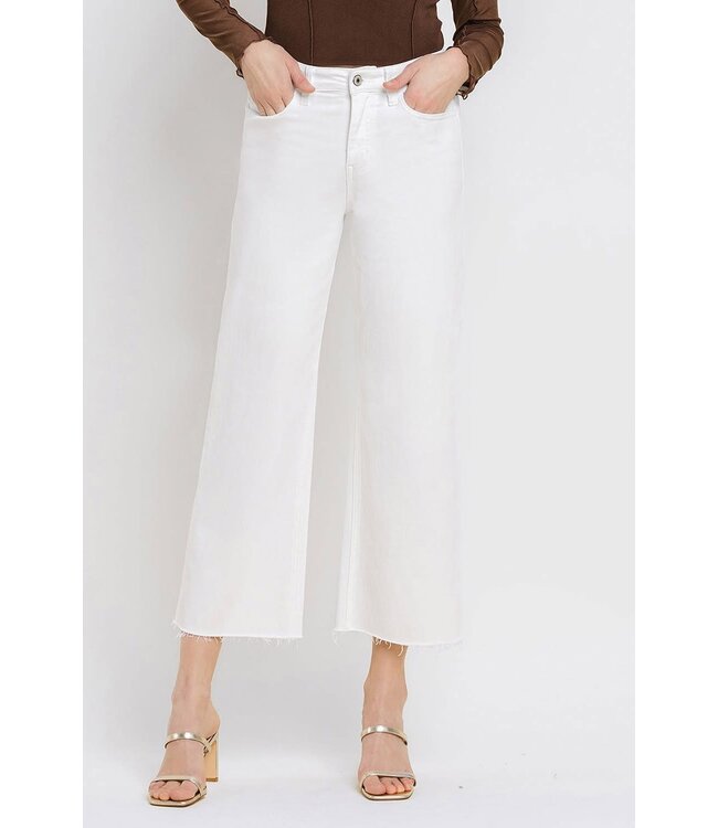 Stella High Rise Crop Wide Leg Jeans
