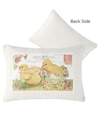 20" A Joyful Easter Postcard Pillow