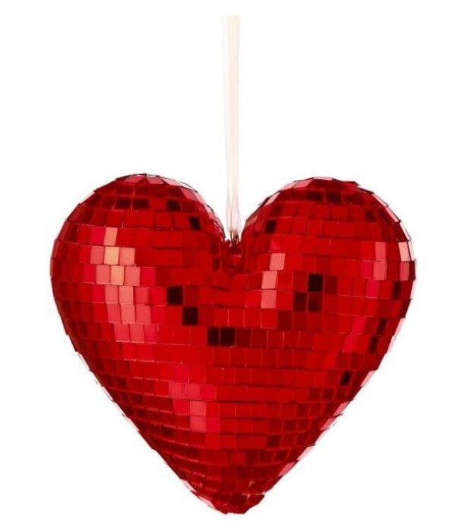Mirrored Heart Ornament 120mm