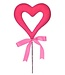 18" Flocked Open Heart Pick
