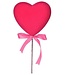 18" Flocked Solid Heart Pick